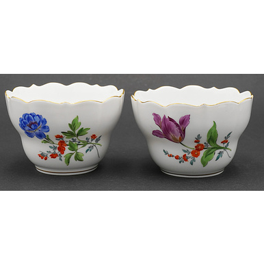 2 weiß Reliefdekor Meissen Wahl mehrere Kaffeebecher // Kaffeetasse