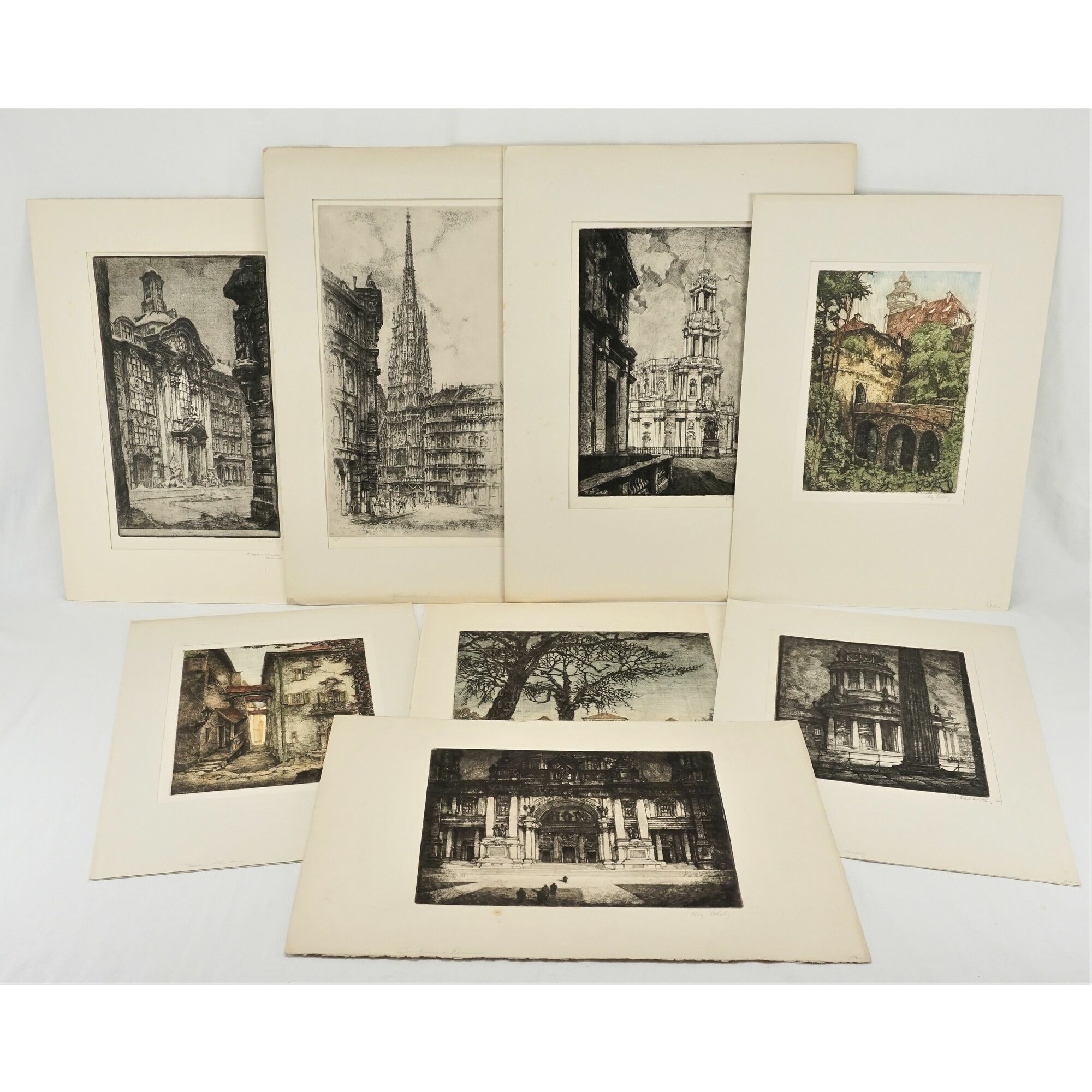 Willy Scholz, Grafikmappe mit acht Blättern Willy Scholz (18991965