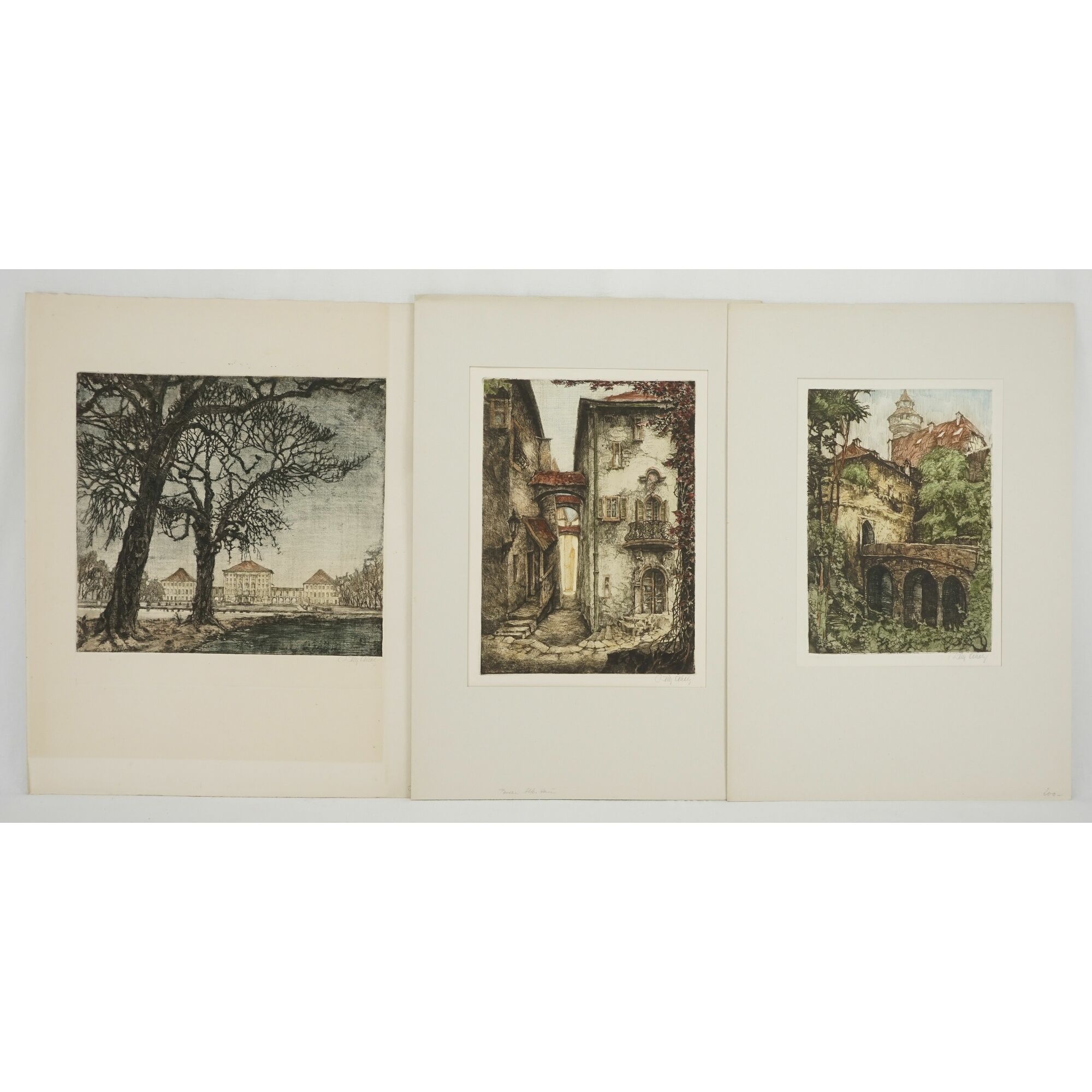 Willy Scholz, Grafikmappe mit acht Blättern Willy Scholz (18991965