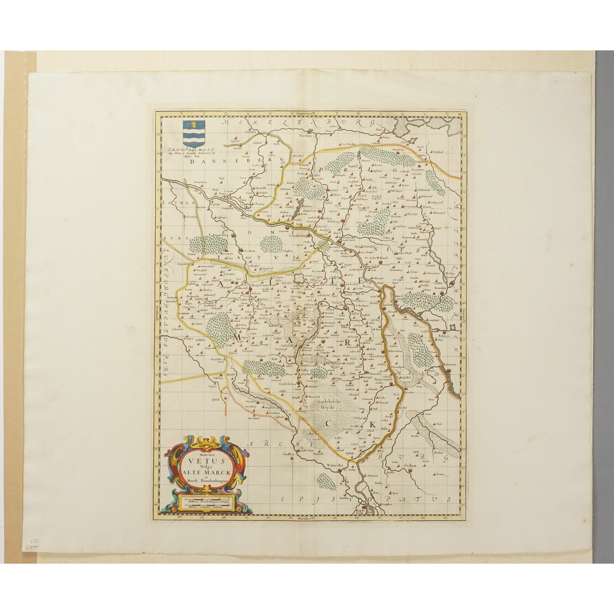 Johannes Janssonius, Karte der Altmark Johannes Janssonius (1588-1664 ...